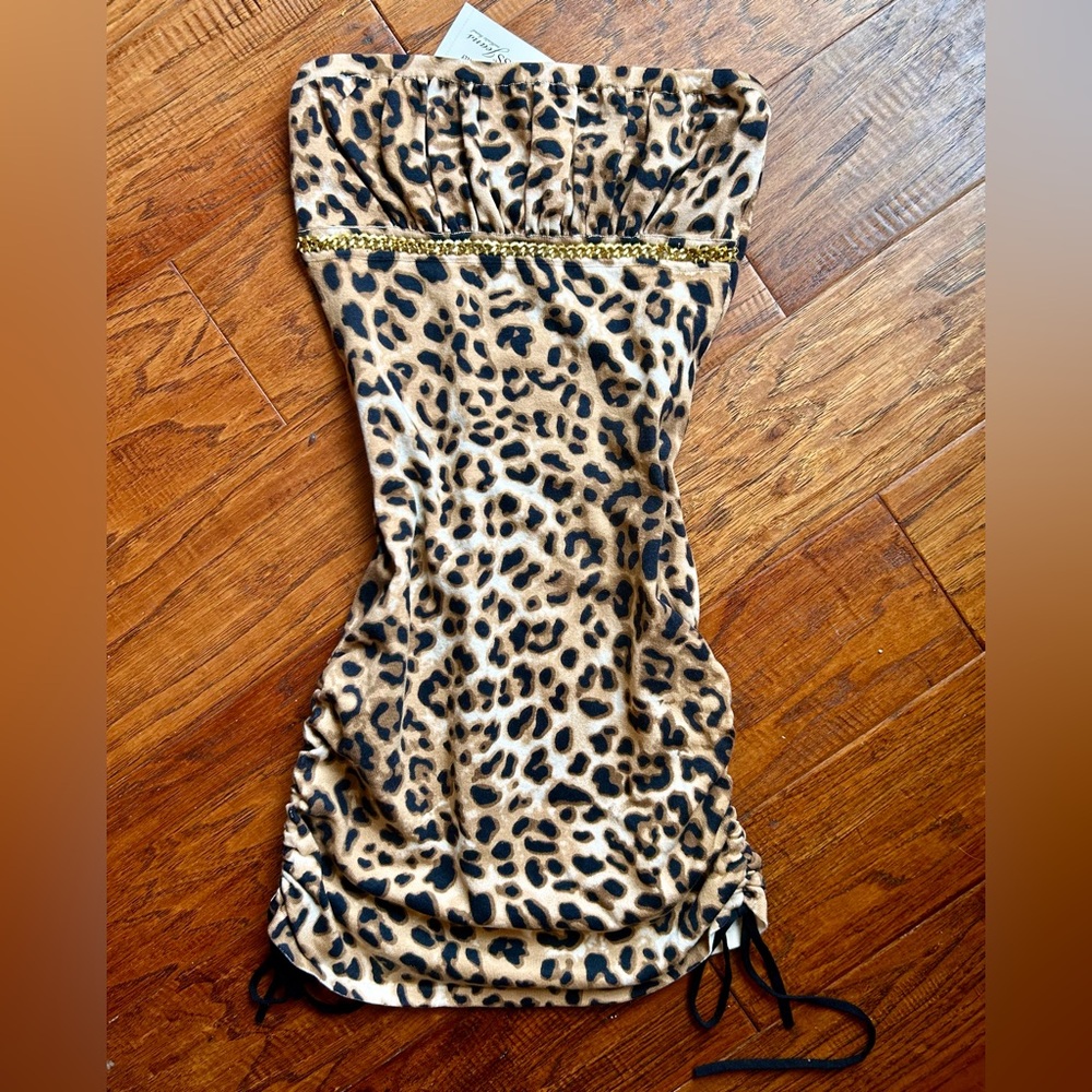 Guess Leopard Print Short Dress